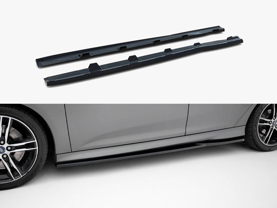 Maxton Side Skirts Diffusers V.3 Ford Focus ST Mk3