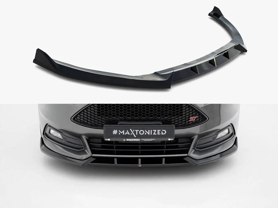 Maxton Front Splitter V.6 Ford Focus ST Mk3 Facelift