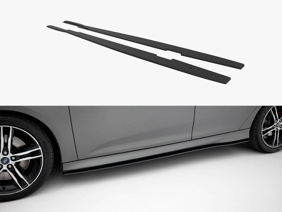 Maxton Street PRO Side Skirts Diffusers Ford Focus ST Mk3 Facelift
