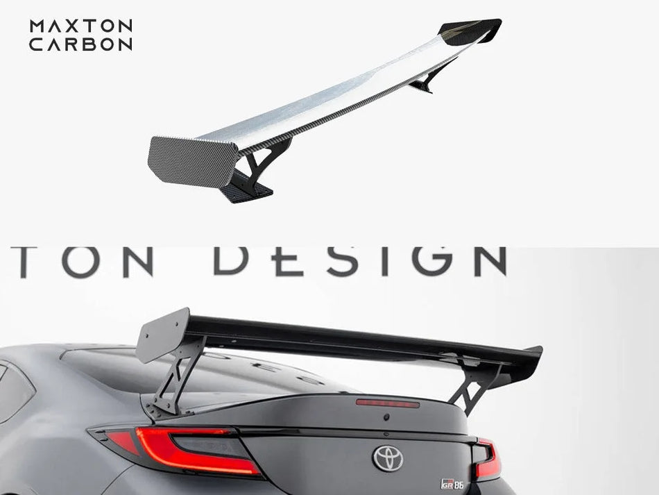 Maxton Carbon Spoiler With External Brackets Uprights Toyota GR86