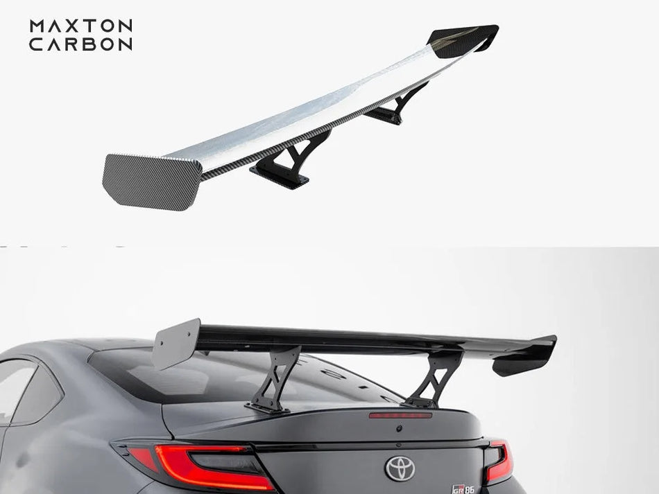 Maxton Carbon Spoiler With Internal Brackets Uprights Toyota GR86