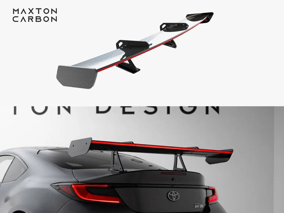 Maxton Carbon Spoiler With Upper Swan Mounting + LED Toyota GR86