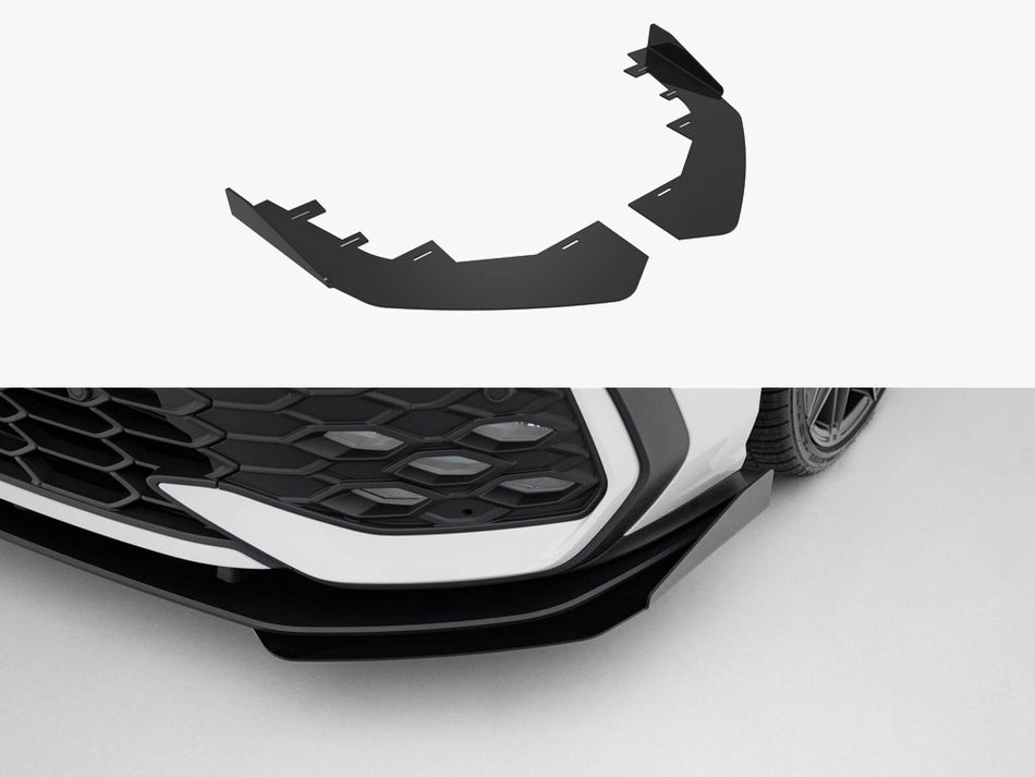 Maxton Front Flaps Volkswagen Golf GTI / GTE / R-Line Mk8 Facelift