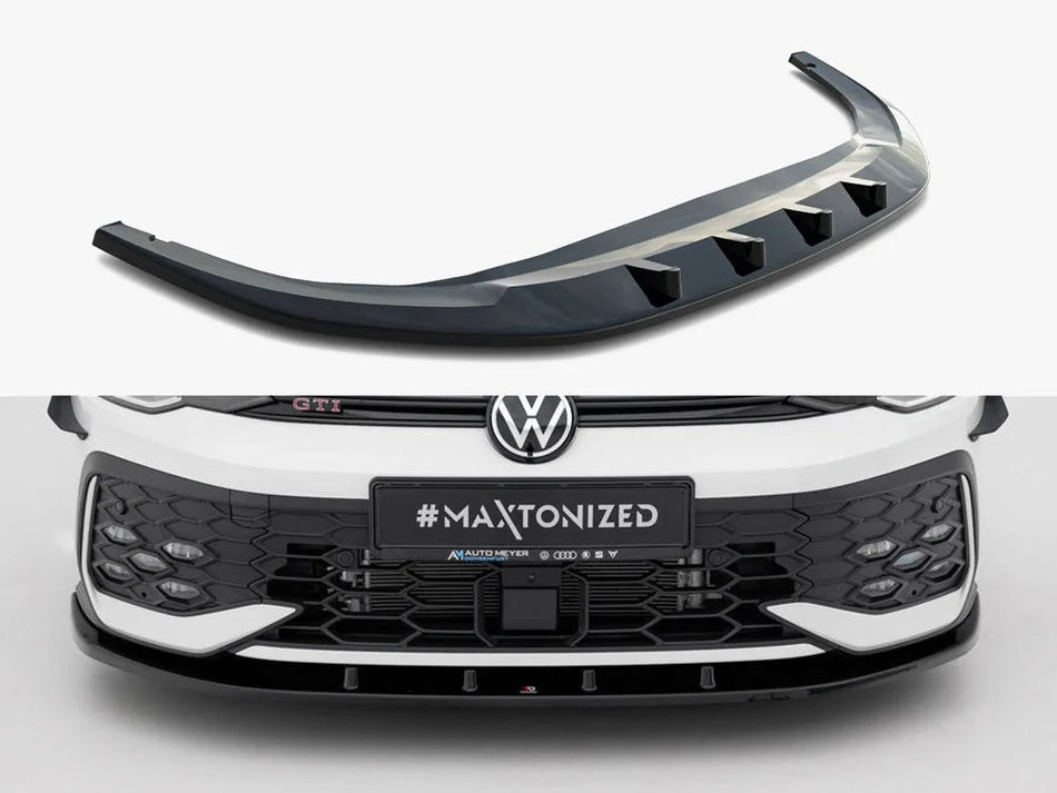 Maxton Front Splitter V.1 Volkswagen Golf GTI / GTE / R-Line Mk8 Facelift