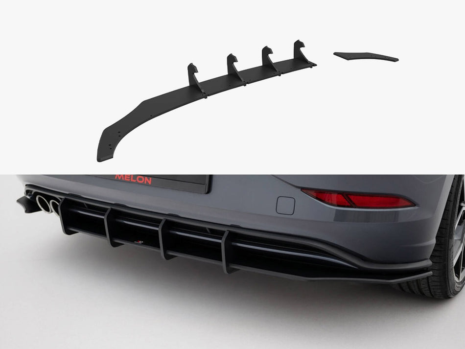 Maxton Street PRO Rear Diffuser Volkswagen Polo GTI Mk6 Facelift