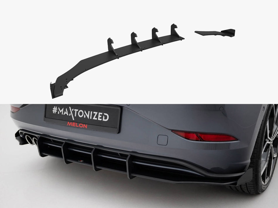 Maxton Street PRO Rear Diffuser + Flaps Volkswagen Polo GTI Mk6 Facelift