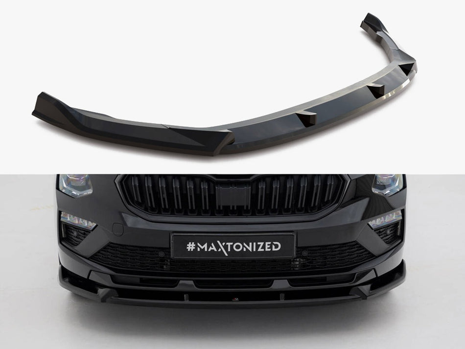 Maxton Front Splitter V.2 Skoda Kamiq Monte Carlo Mk1 Facelift