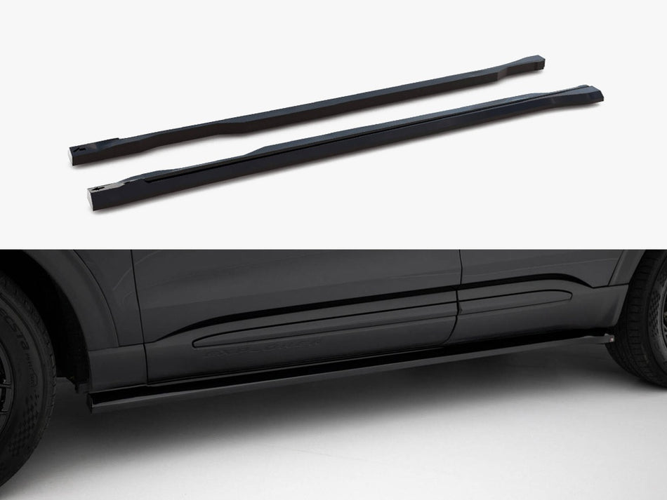 Maxton Side Skirts Diffusers Ford Explorer XLT Mk6