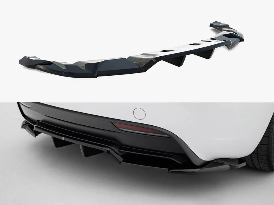 Maxton Rear Splitter (Vertical Bars) V.2 Tesla Model 3 Performance Mk1 Facelift