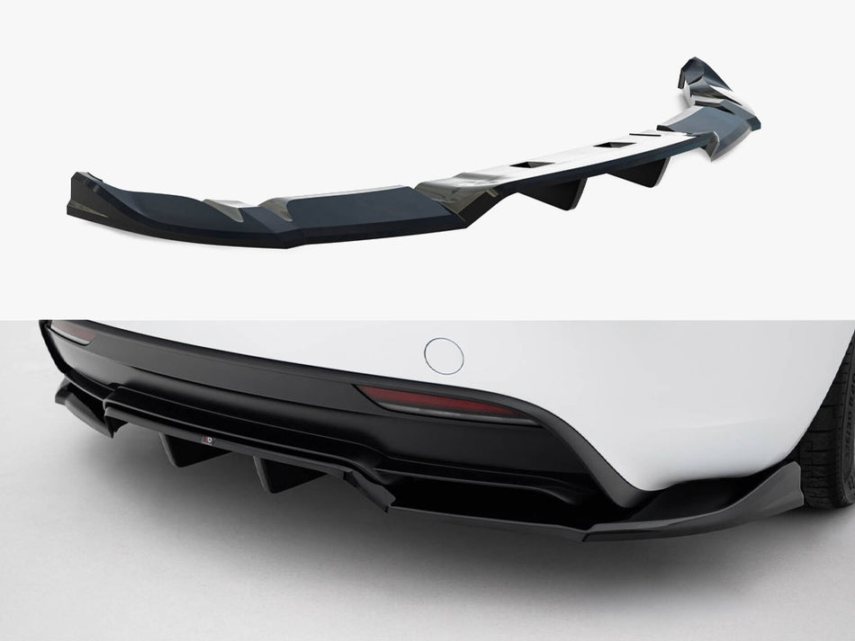 Maxton Rear Splitter (Vertical Bars) V.1 Tesla Model 3 Performance Mk1 Facelift