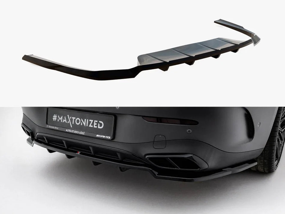 Maxton Rear Splitter (Vertical Bars) Mercedes-Benz CLE AMG-Line C236