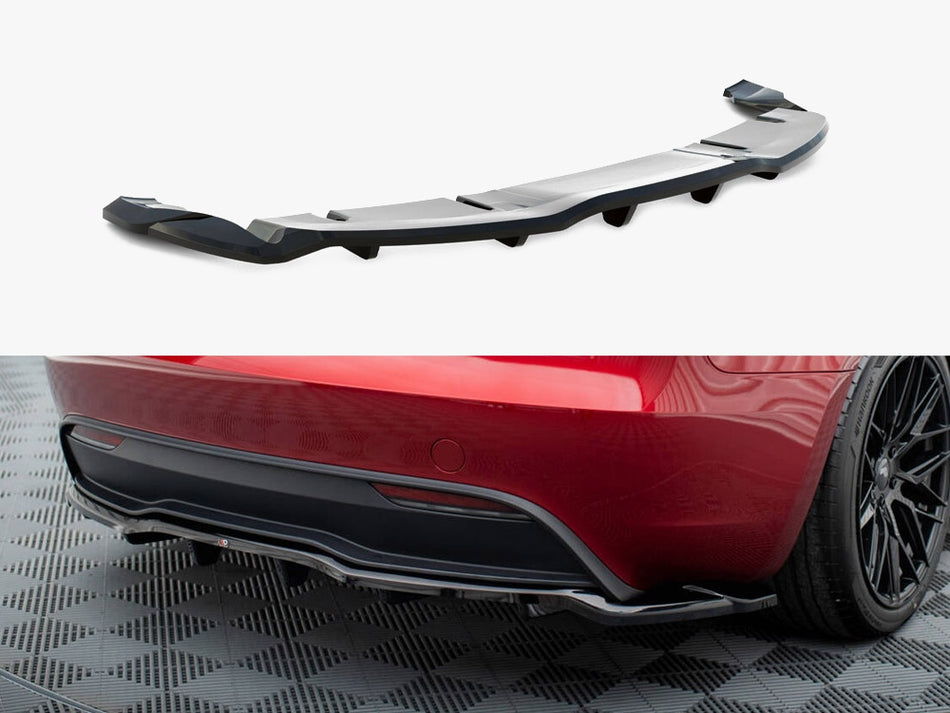 Maxton Rear Splitter (Vertical Bars) V.1 Tesla Model 3 FL Project Highland
