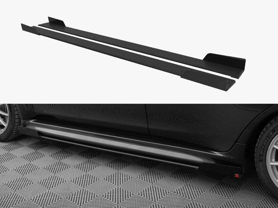 Maxton Street PRO Side Skirts Diffusers + Flaps Mitsubishi Lancer EVO X