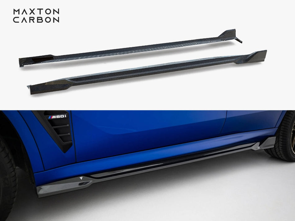 Maxton Prepreg Carbon Fiber Side Skirts BMW X5 M-Pack G05 Facelift
