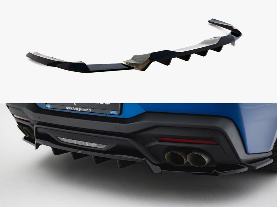 Maxton Rear Splitter (Vertical Bars) Ford Mustang GT Mk7