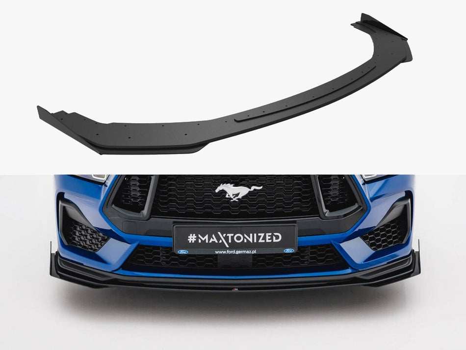 Maxton Street PRO Front Splitter V.1 + Flaps Ford Mustang GT Mk7