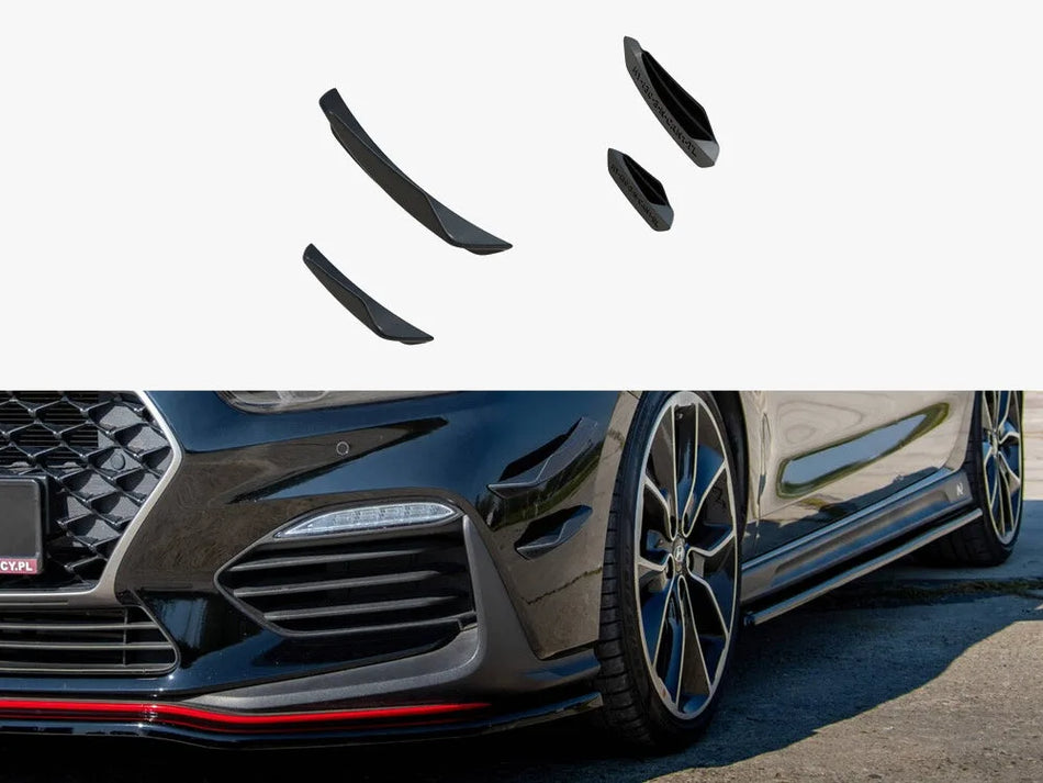 Maxton Front Bumper Wings (Canards) Hyundai I30 N Mk3