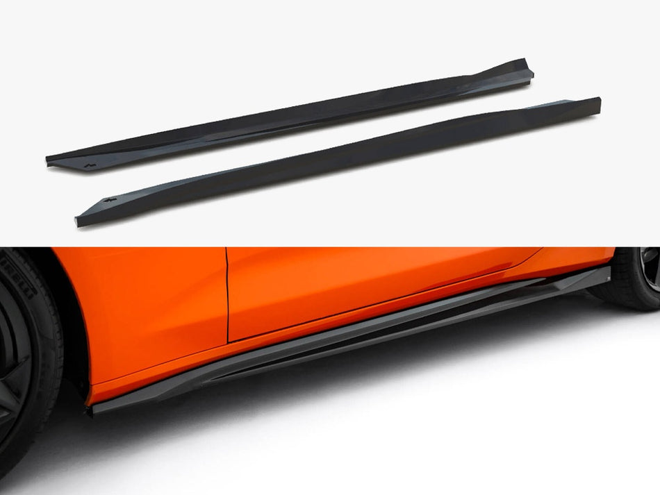 Maxton Side Skirts Diffusers V.2 Chevrolet Camaro SS Mk6 Facelift