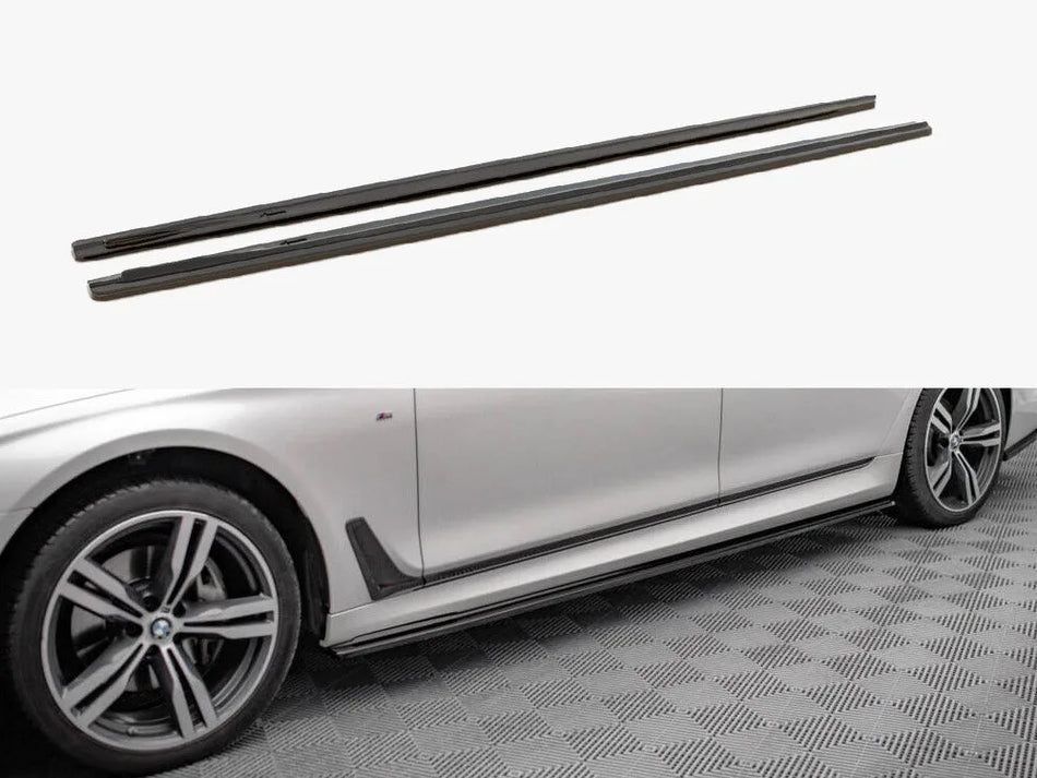 Maxton Side Skirts Diffusers V.1 BMW 7 Long M-Pack G12