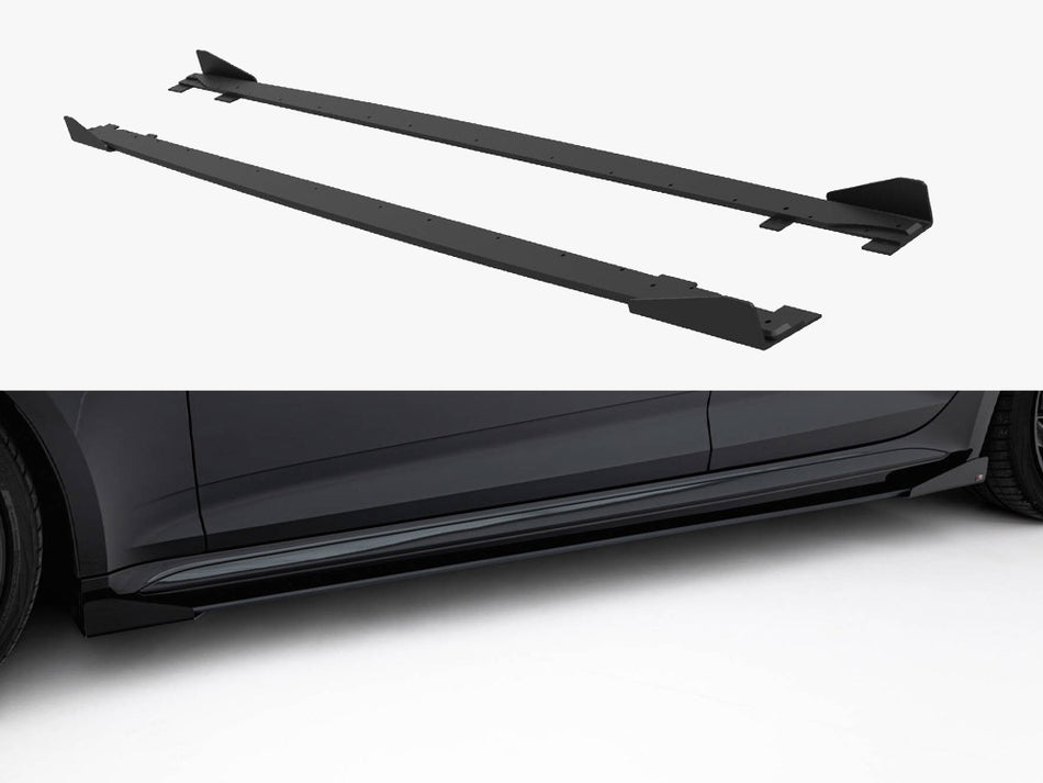 Maxton Street PRO Side Skirts Diffusers + Flaps Audi RS5 Sportback F5