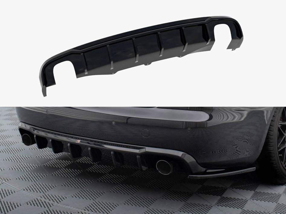 Maxton Rear Valance Audi A4 B8 Facelift (Version with single exhausts on both sides)