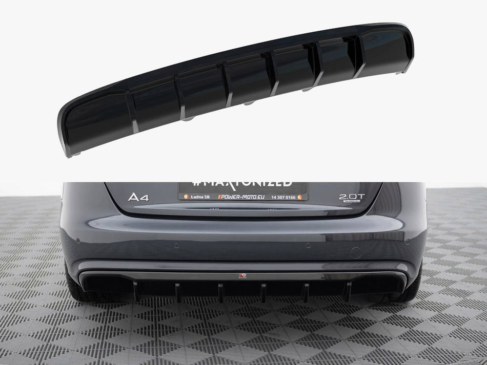 Maxton Rear Valance Audi A4 B8 Facelift (Version without exhausts)