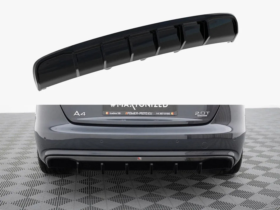 Maxton Rear Valance Audi A4 B8 Facelift (Version without exhausts)