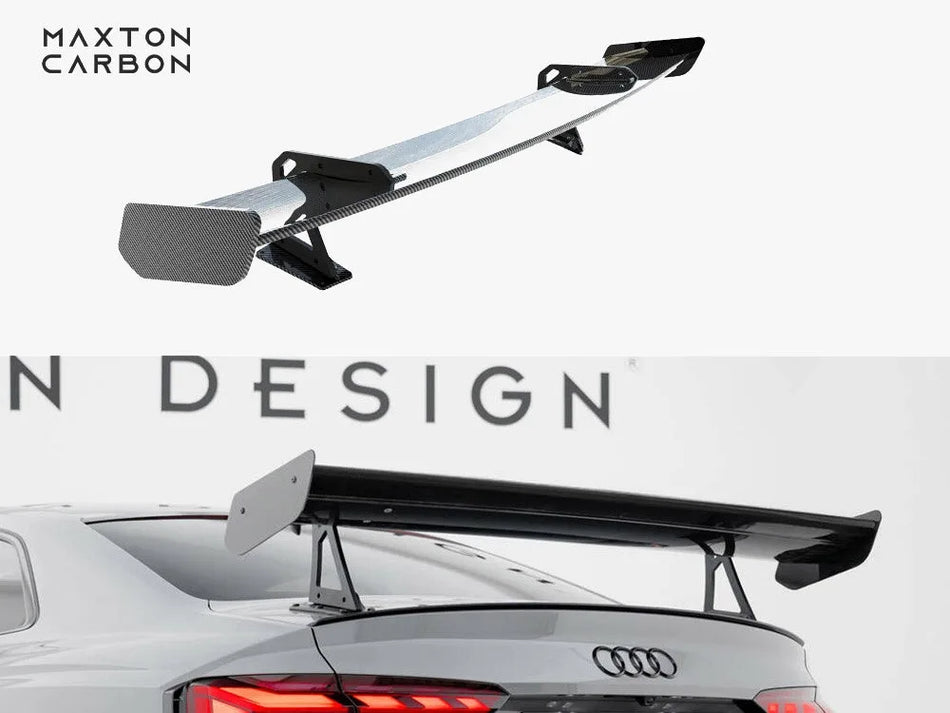 Maxton Carbon Spoiler With Upper Swan Mounting Audi A5 / A5 S-Line / S5 / RS5 Coupe F5 / F5 Facelift