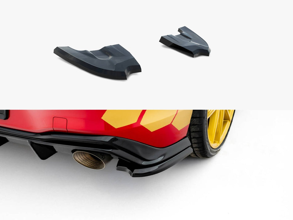 Maxton Rear Side Splitters V.4 Volkswagen Golf GTI Clubsport Mk8 Facelift
