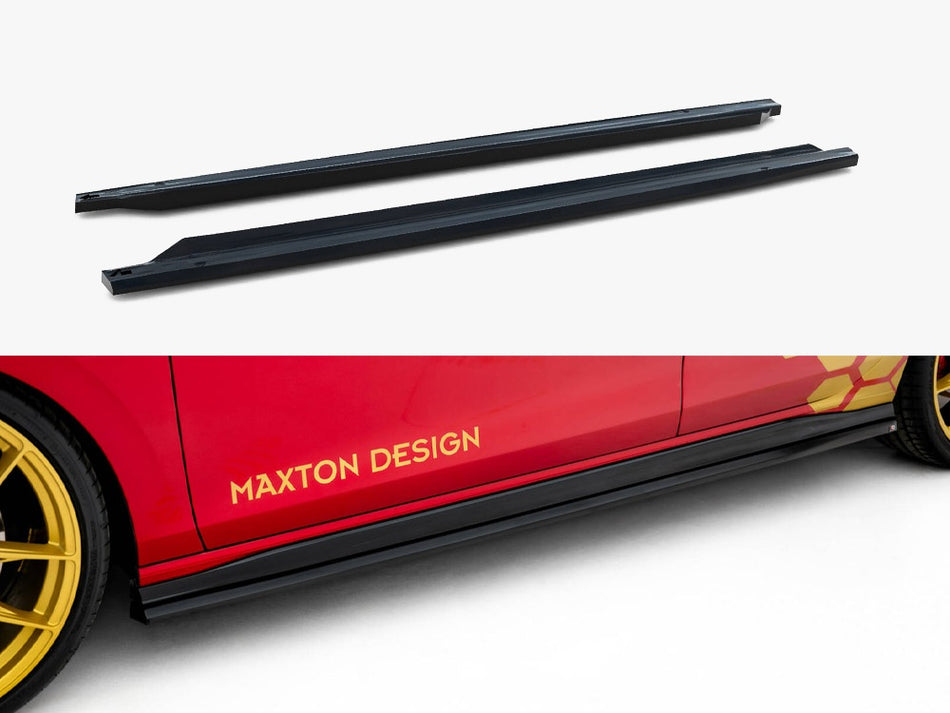 Maxton Side Skirts Diffusers V.2 Volkswagen Golf GTI Clubsport Mk8 Facelift