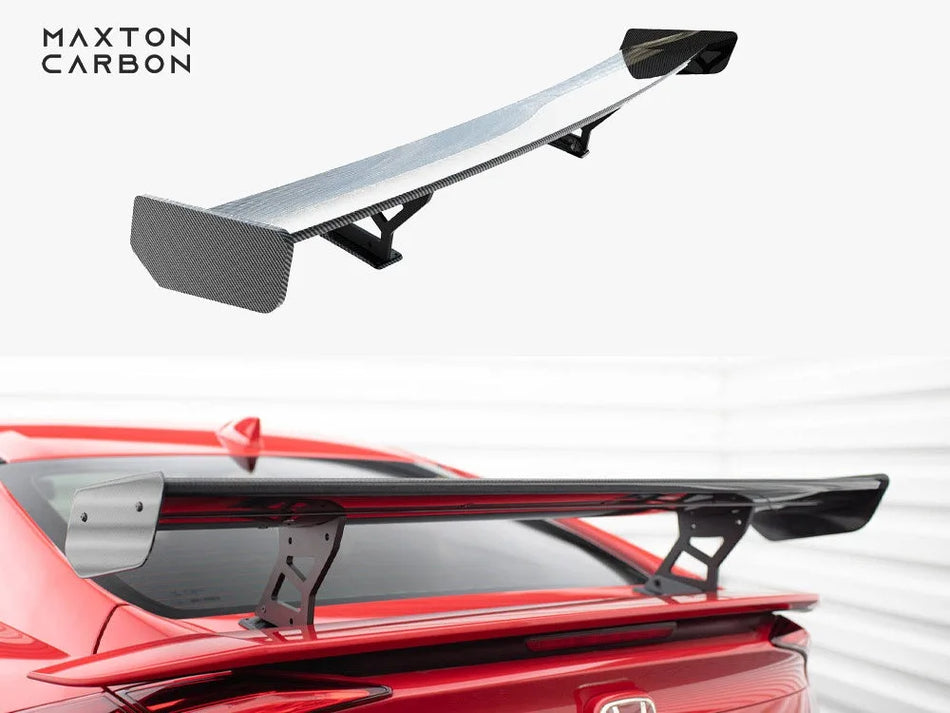Maxton Carbon Spoiler With Internal Brackets Uprights Honda Civic SI Mk10