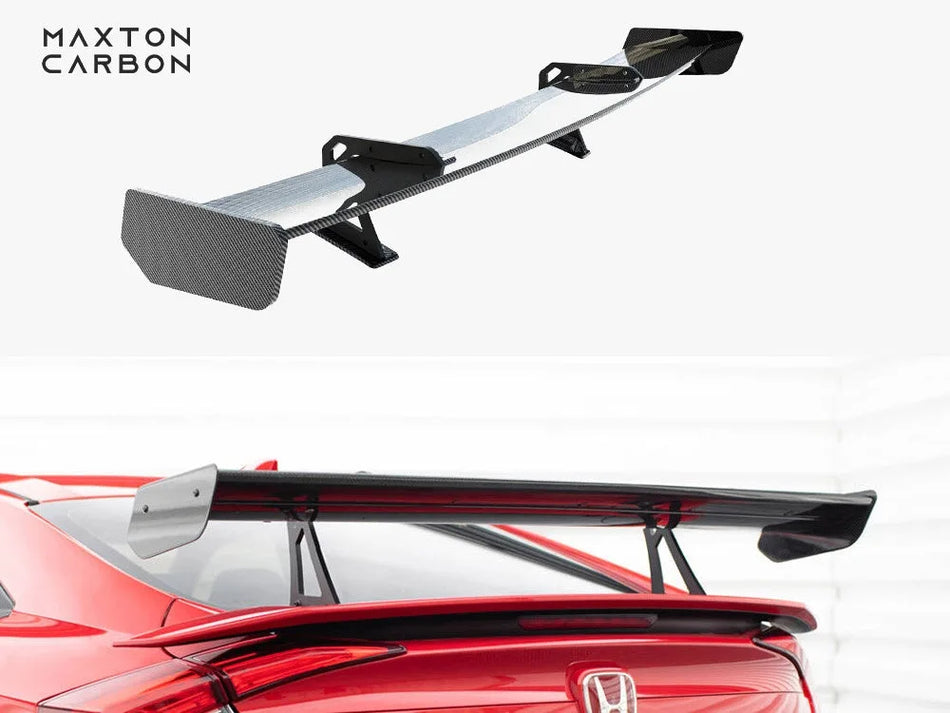Maxton Carbon Spoiler With Upper Swan Mounting Honda Civic SI Mk10