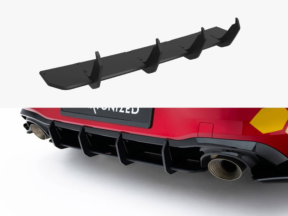 Maxton Street PRO Rear Diffuser V.2 Volkswagen Golf GTI Clubsport Mk8 Facelift
