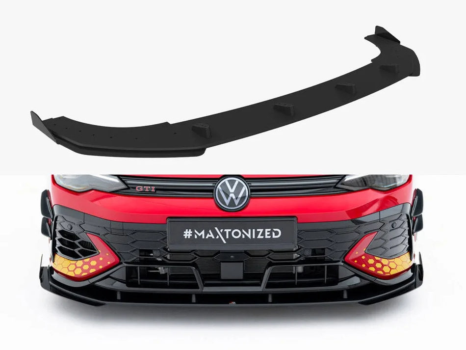 Maxton Street PRO Front Splitter + Flaps Volkswagen Golf GTI Clubsport Mk8 Facelift