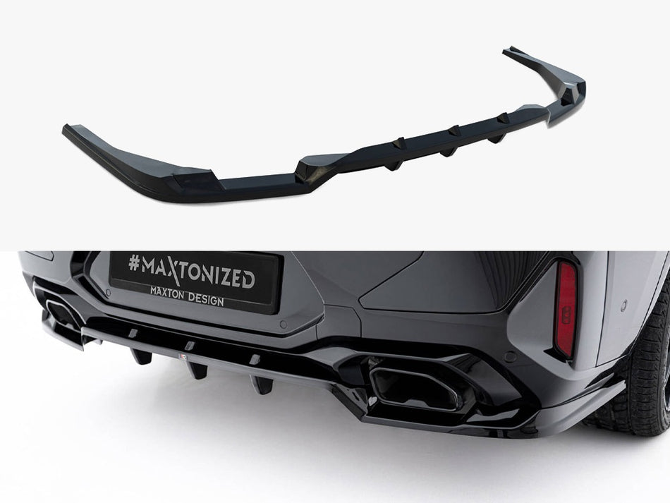 Maxton Rear Splitter (Vertical Bars) V.2 BMW X4 M-Pack G02 Facelift