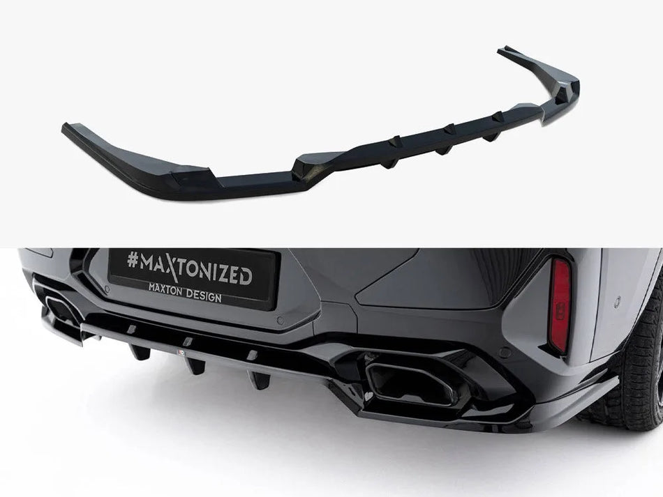 Maxton Rear Splitter (Vertical Bars) V.2 BMW X4 M-Pack G02 Facelift