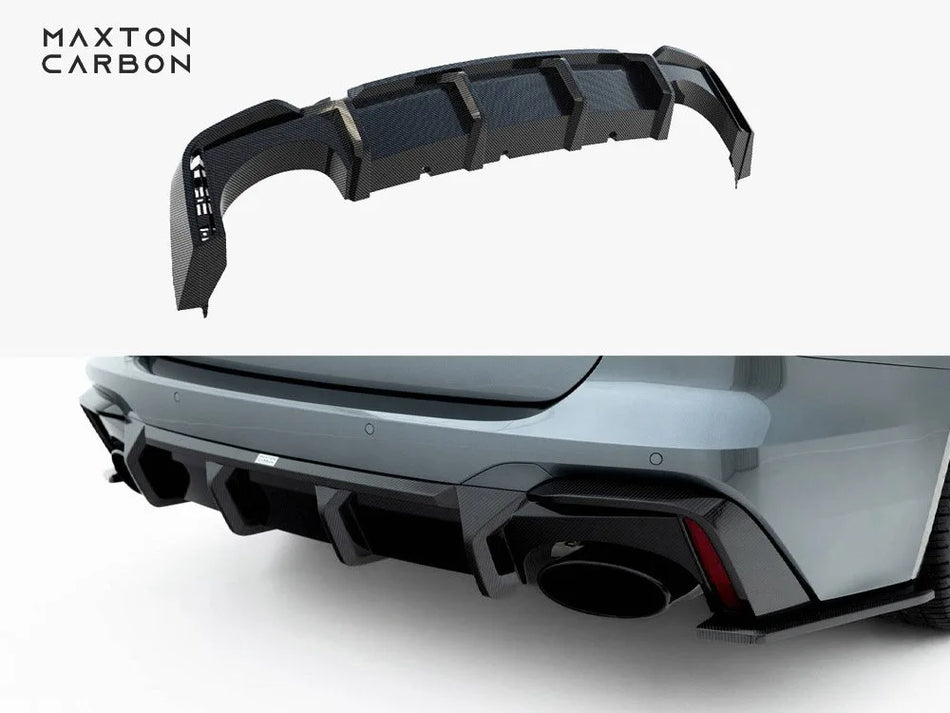 Maxton Prepreg Carbon Fiber Rear Diffuser Audi RS6 C8 / C8 Facelift (version without towbar)