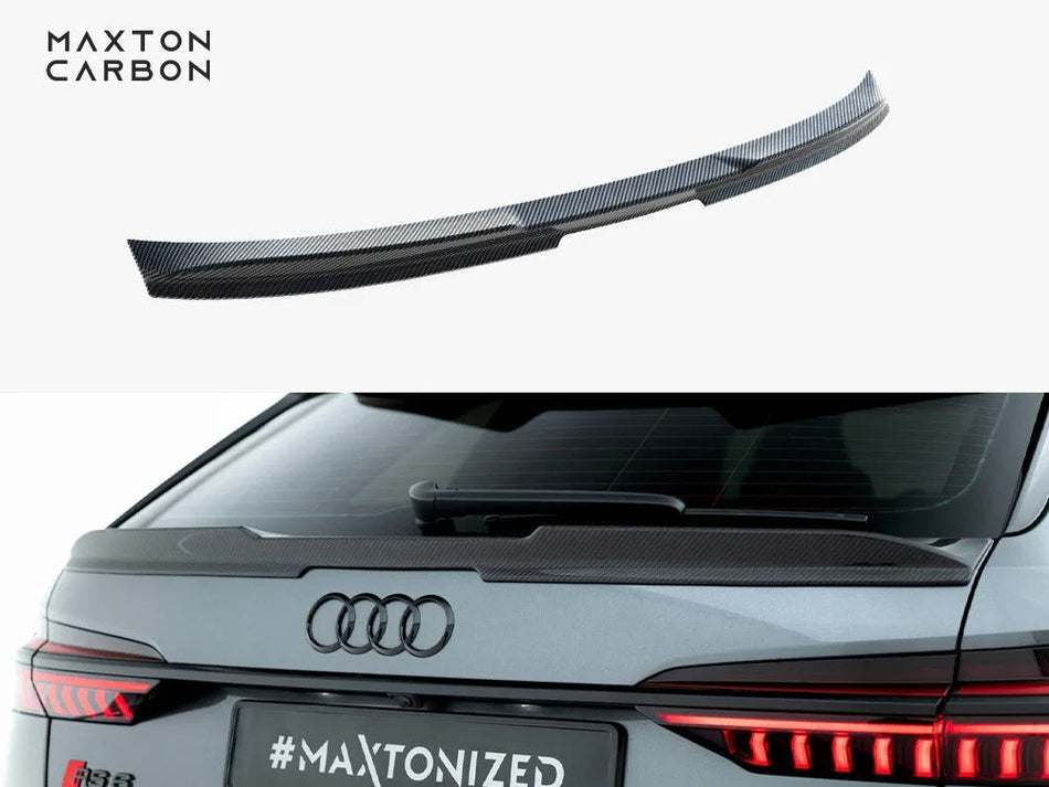 Maxton Prepreg Carbon Fiber Tailgate Spoiler (Lower) Audi RS6 C8 / C8 Facelift
