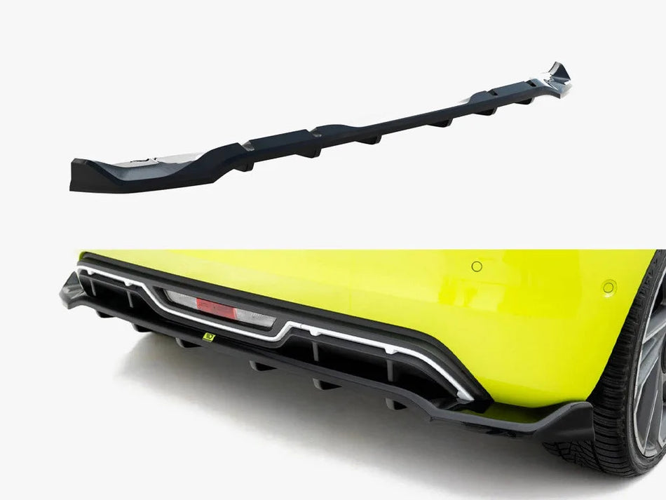 Maxton Rear Splitter (Vertical Bars) Abarth 500e