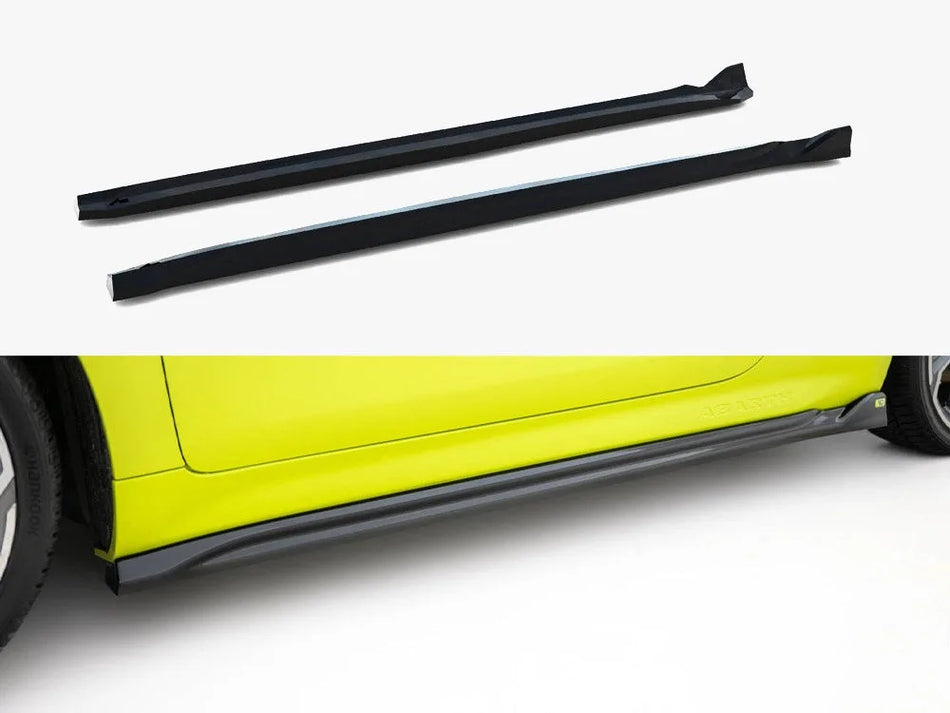 Maxton Side Skirts Diffusers Abarth 500e