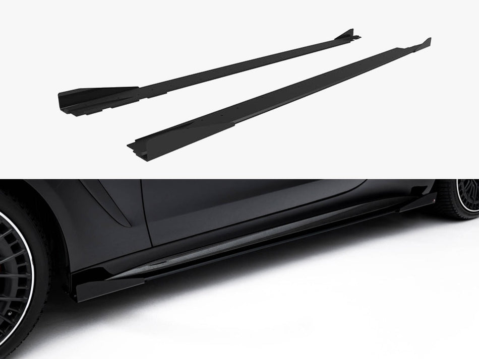 Maxton Street PRO Side Skirts Diffusers + Flaps Mercedes-AMG CLE 53 C236