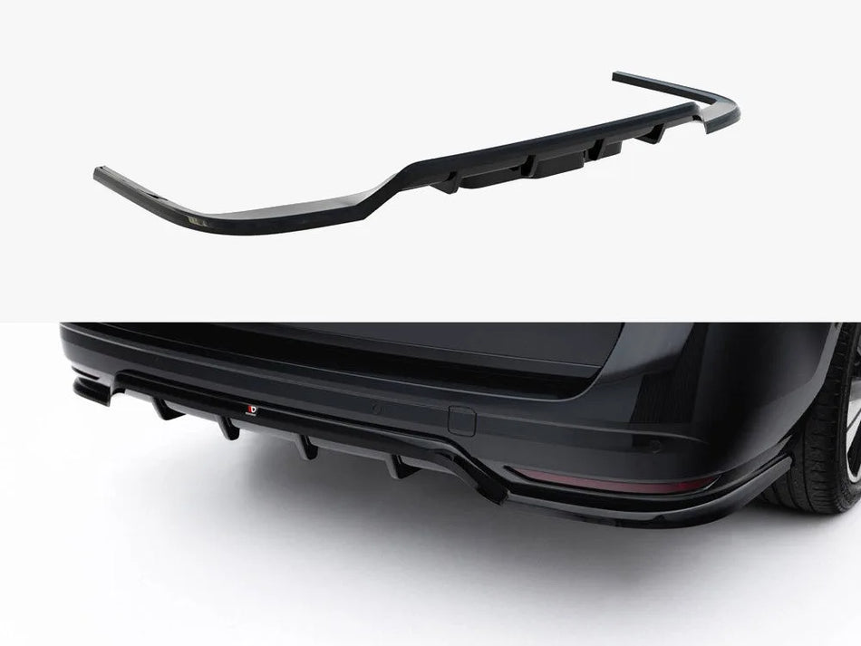 Maxton Rear Splitter (Vertical Bars) Volkswagen Multivan Long T7