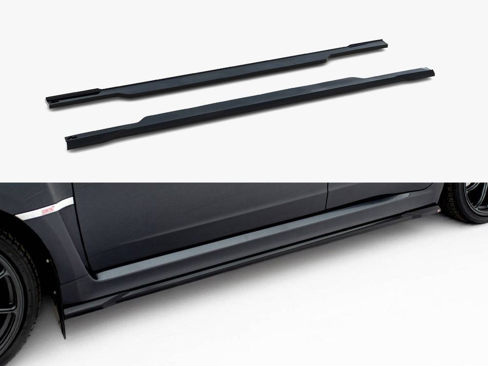 Maxton Side Skirts Diffusers V.2 Subaru Impreza WRX STI Mk3 Facelift