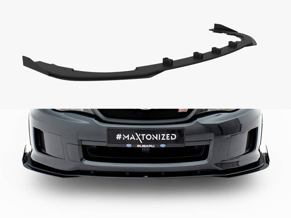 Maxton Street PRO Front Splitter + Flaps Subaru Impreza WRX STI Mk3 Facelift