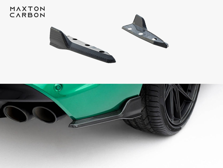 Maxton Prepreg Carbon Fiber Rear Side Splitters BMW X5 M F95 Facelift