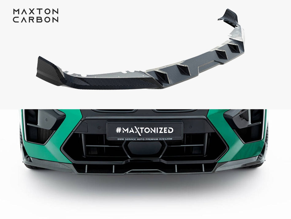 Maxton Prepreg Carbon Fiber Front Splitter BMW X5 M F95 Facelift