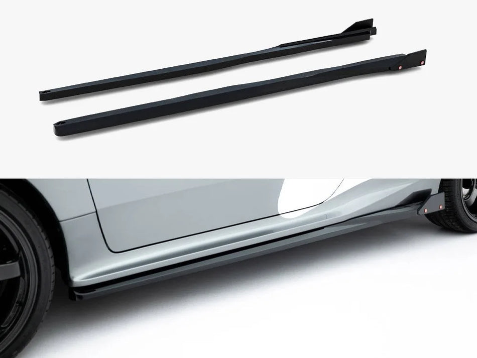 Maxton Side Skirts Diffusers + Flaps Toyota GR Yaris Mk4 Facelift
