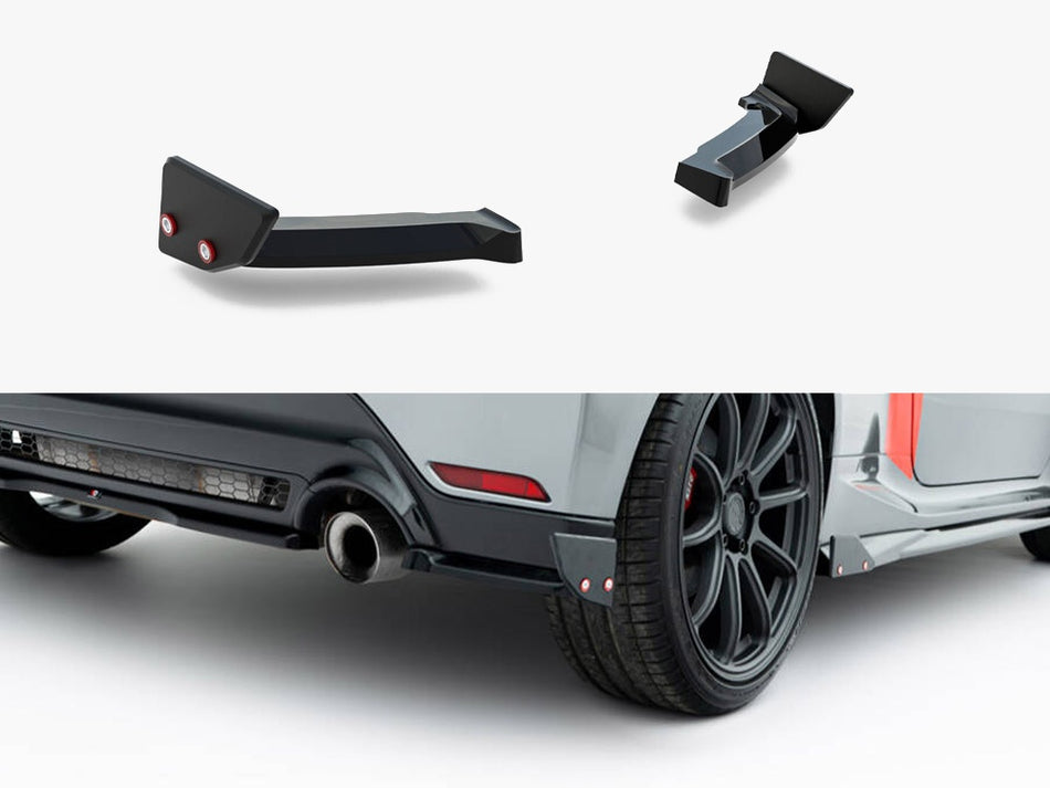 Maxton Rear Side Splitters V.1 + Flaps Toyota GR Yaris Mk4 Facelift