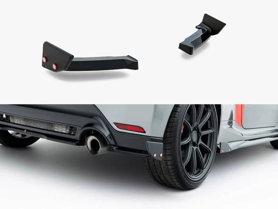 Maxton Rear Side Splitters V.1 + Flaps Toyota GR Yaris Mk4 Facelift