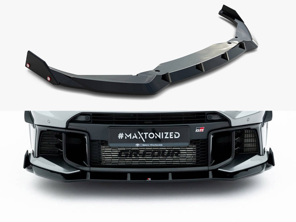 Maxton Front Splitter V.1 + Flaps Toyota GR Yaris Mk4 Facelift